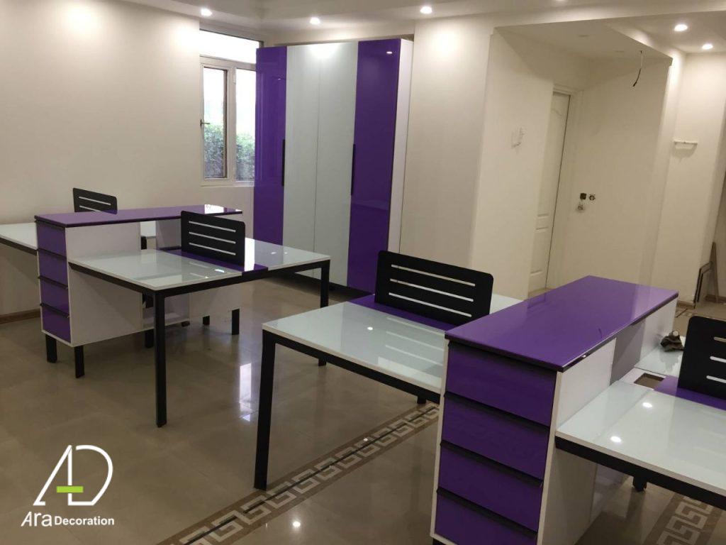 کمد اداری با درب شیشه ای