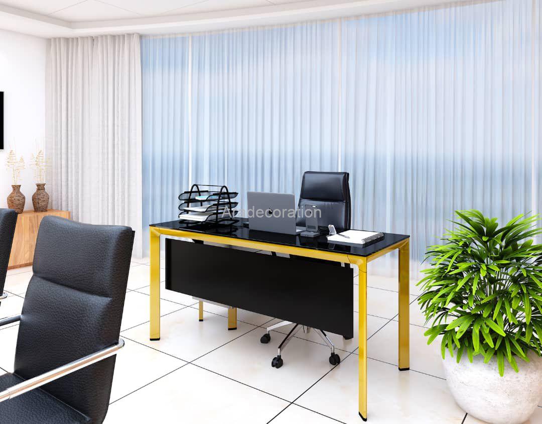 میز مدیریت با پایه آلومینیوم مدرن مدل شارون -A100