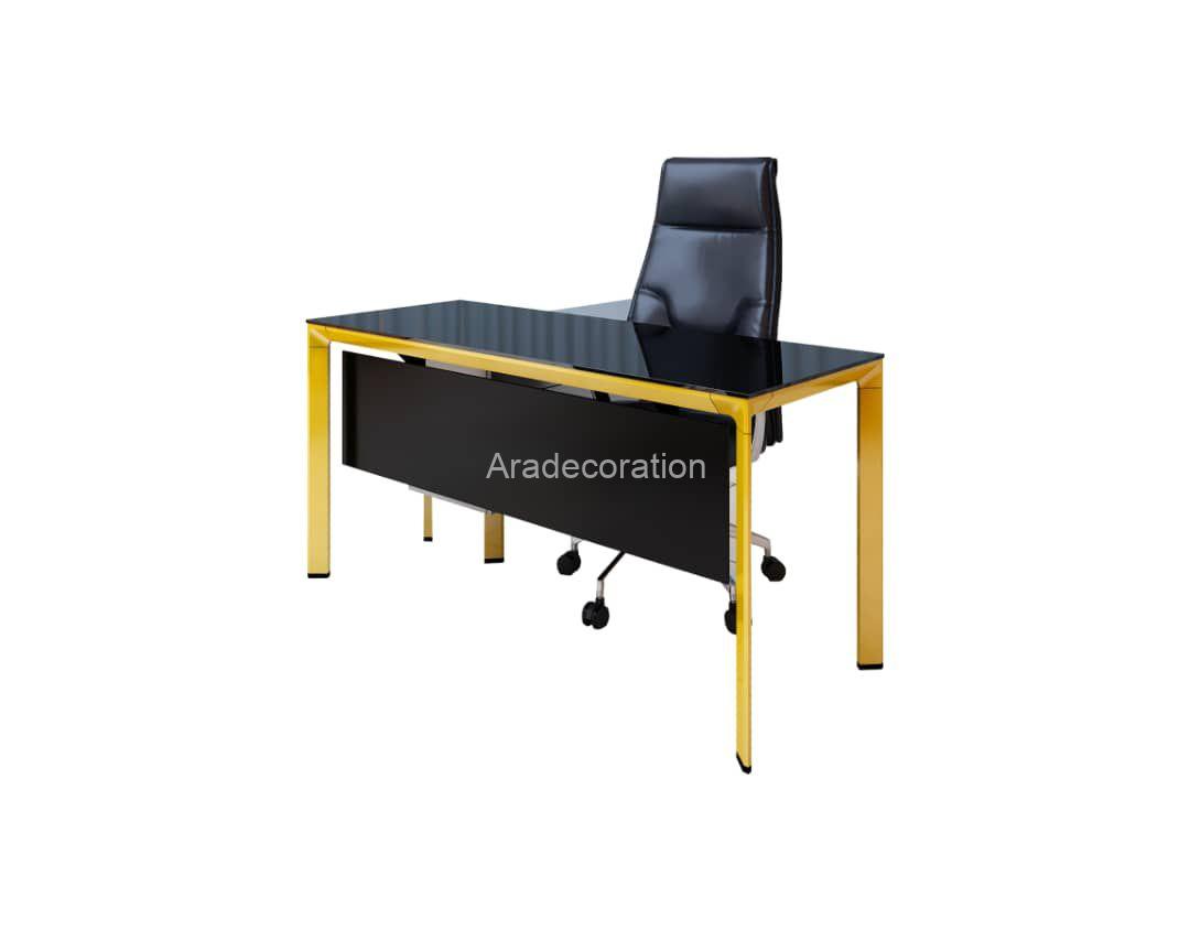 میز مدیریت با پایه آلومینیوم مدرن مدل شارون -A100 - Image 3