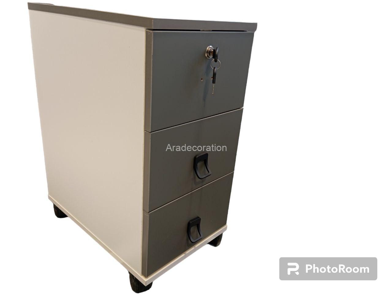 فایل ۳ کشو زیر میزی قفل دار - Image 4