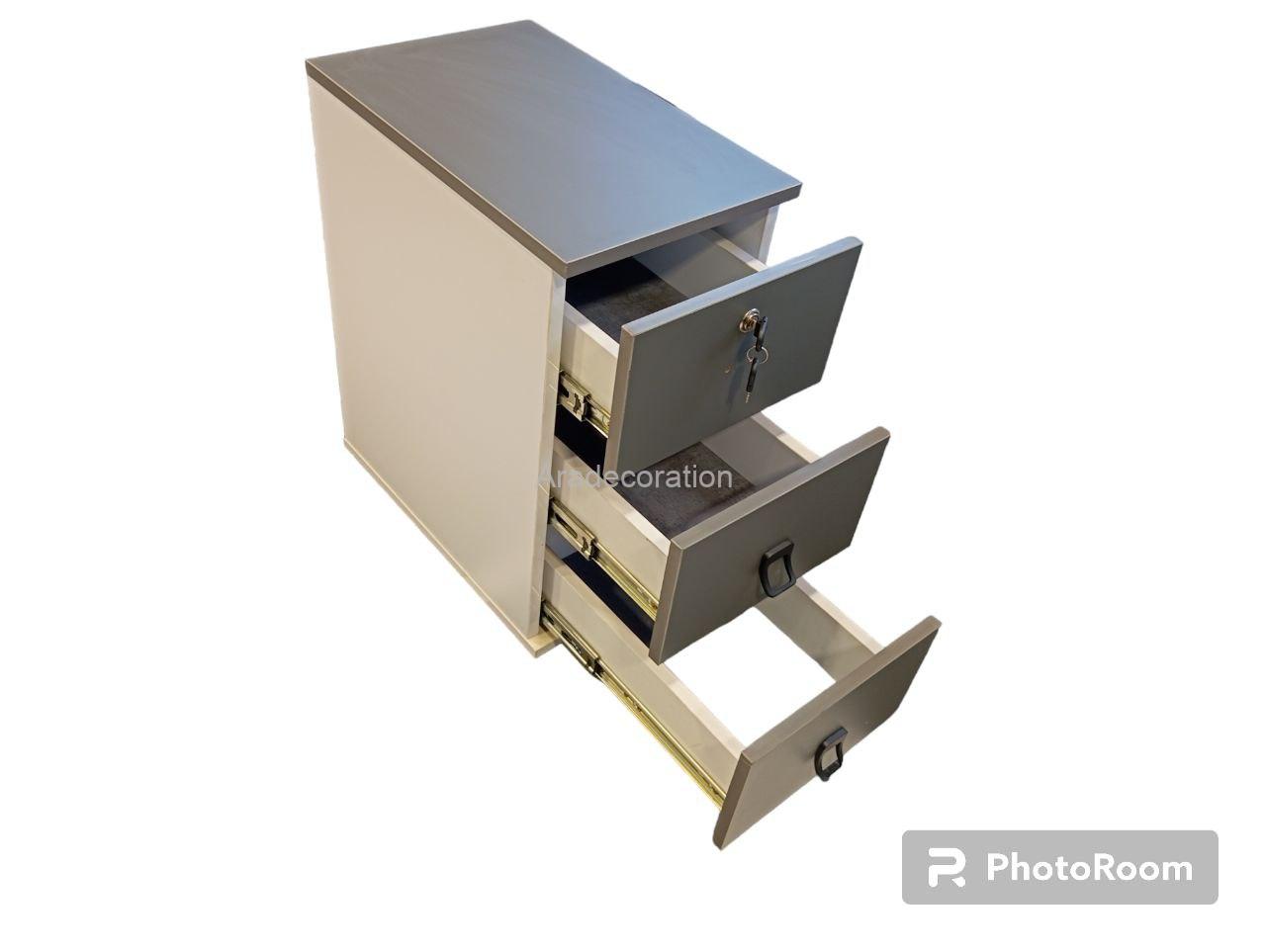 فایل ۳ کشو زیر میزی قفل دار - Image 2