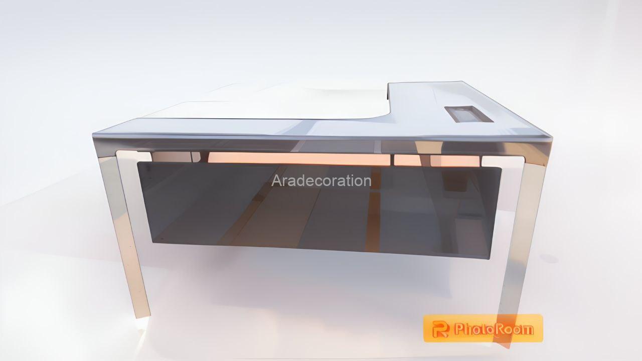میز کارشناسی مدرن با پایه آلومینیوم با طراحی ماژولار با فایل - Image 3