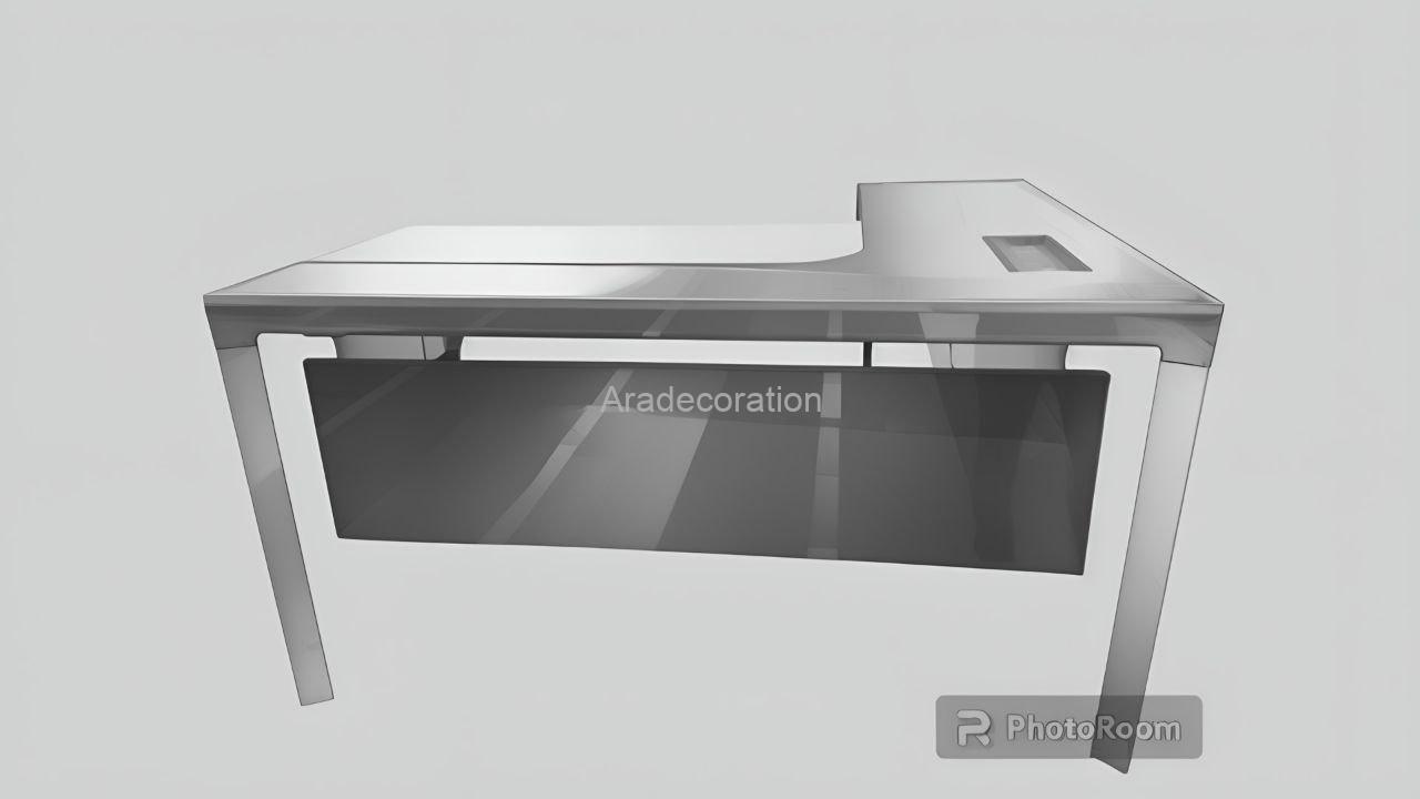 میز کارشناسی مدرن با پایه آلومینیوم با طراحی ماژولار با فایل - Image 4