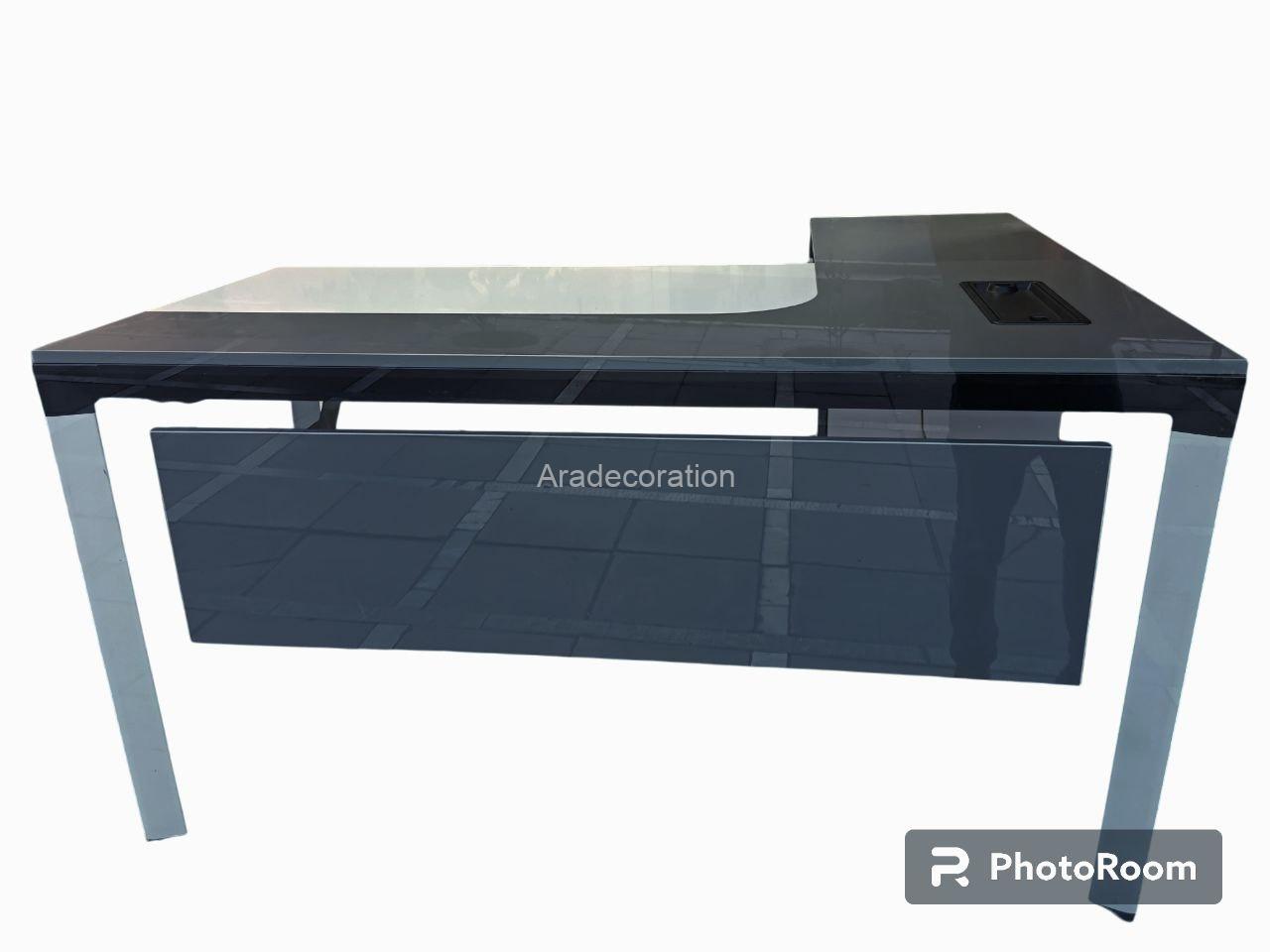 میز کارشناسی مدرن با پایه آلومینیوم با طراحی ماژولار با فایل - Image 5