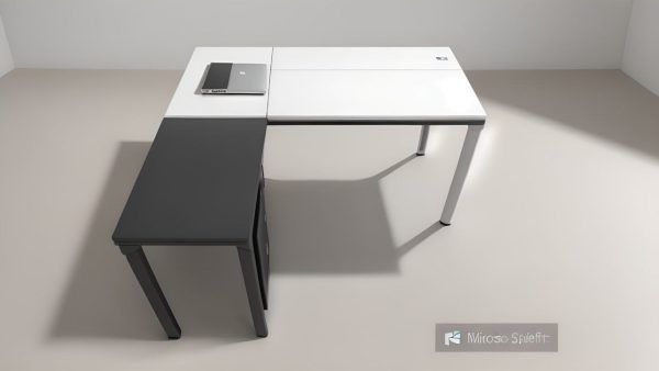 میز کارشناسی مدرن با پایه آلومینیوم با طراحی ماژولار با فایل 