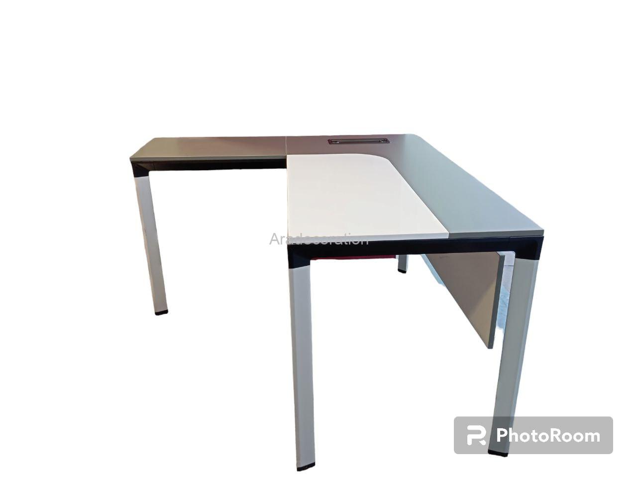 میز کارشناسی مدرن با پایه آلومینیوم با طراحی ماژولار با فایل - Image 2