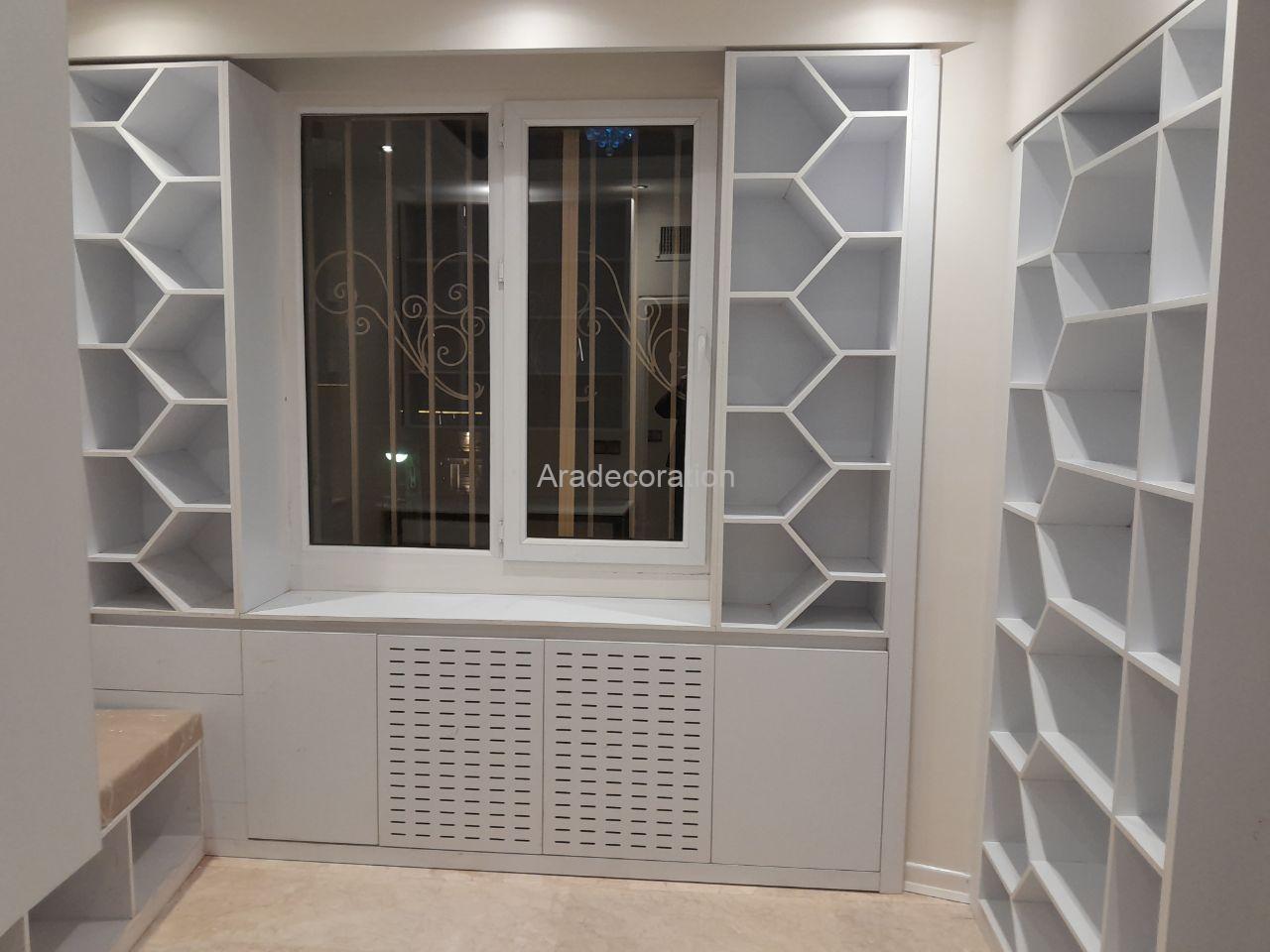 کتابخانه مدل لانه زنبوری