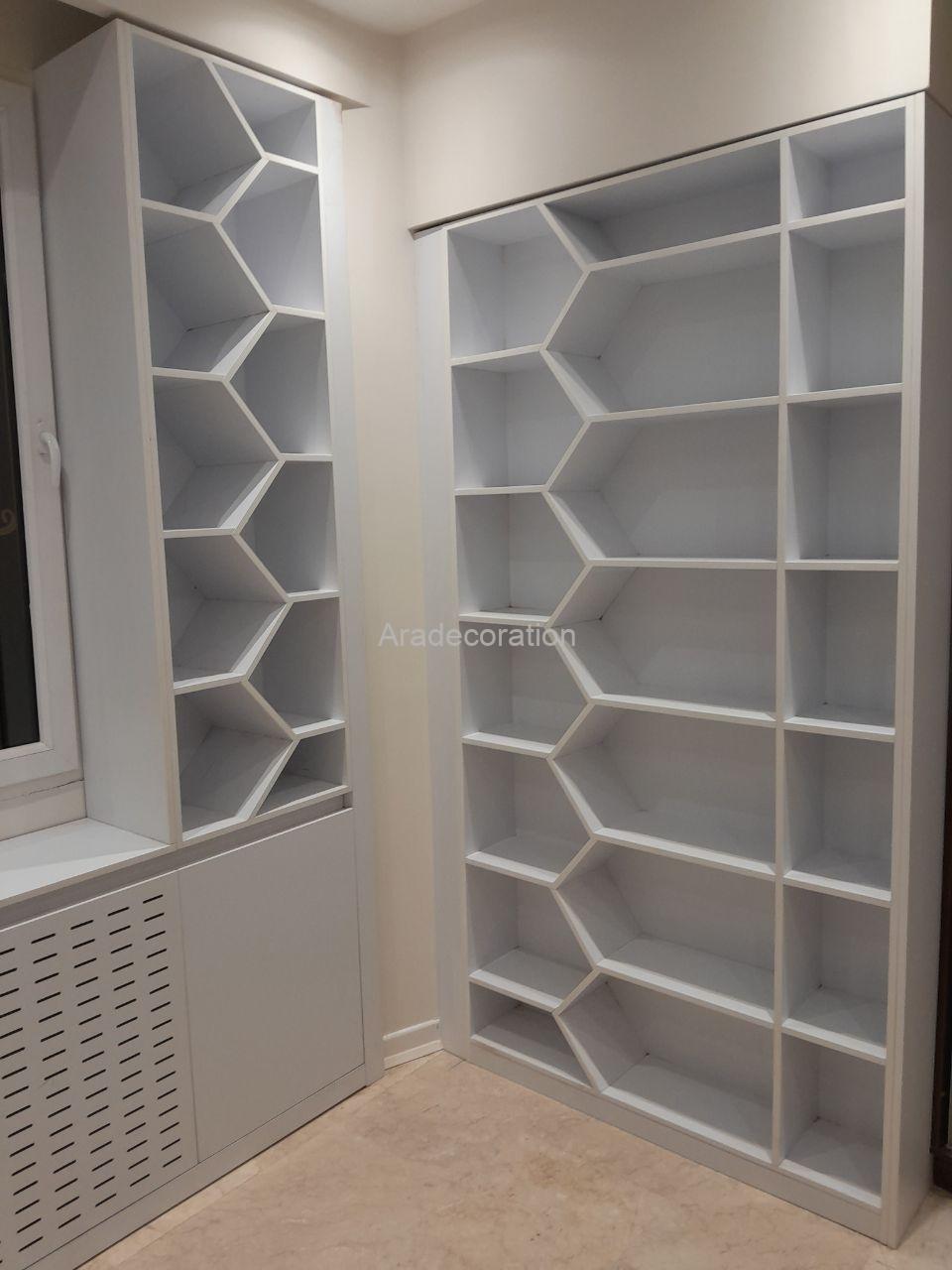 کتابخانه مدل لانه زنبوری - Image 3