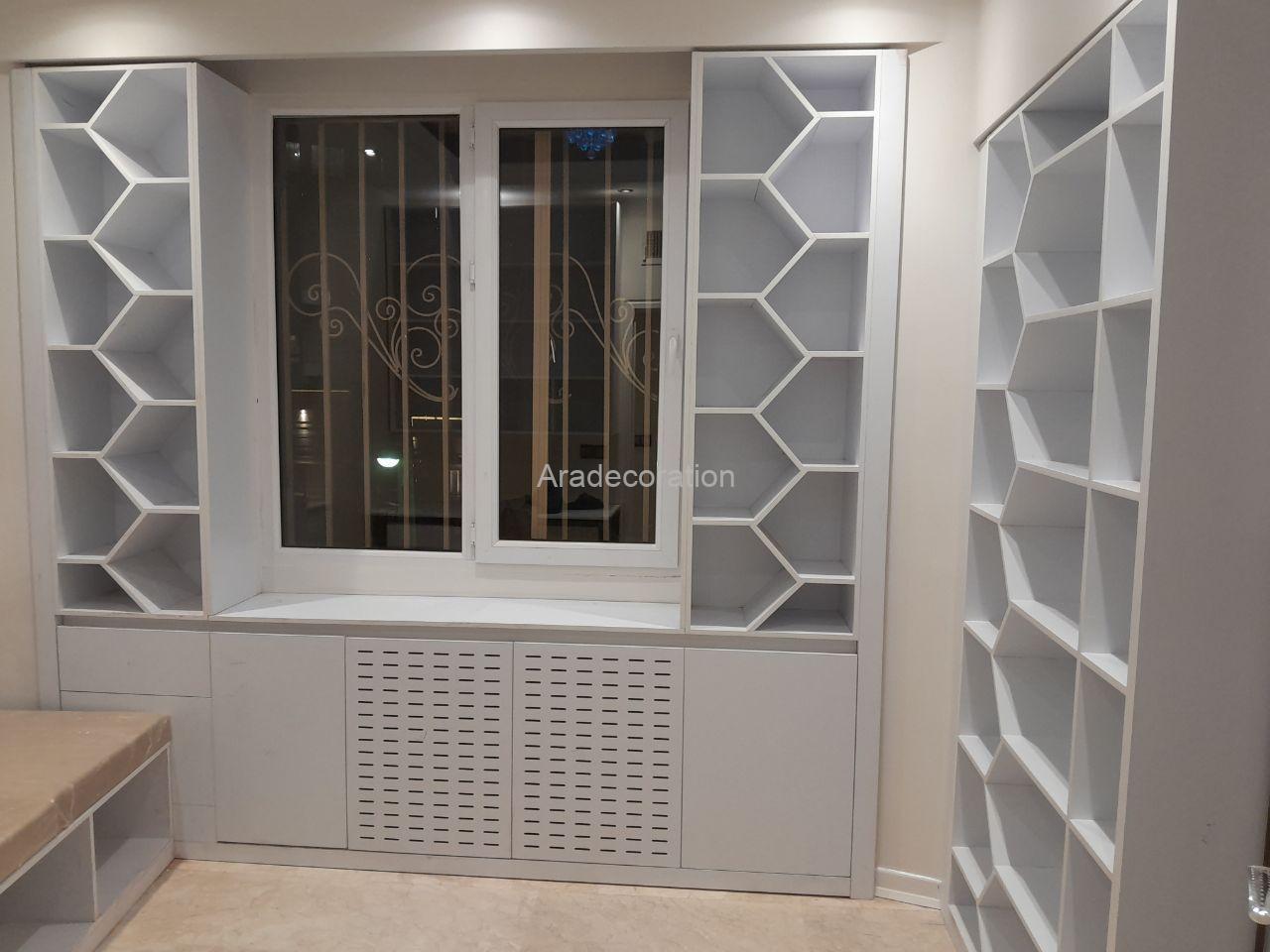 کتابخانه مدل لانه زنبوری - Image 4