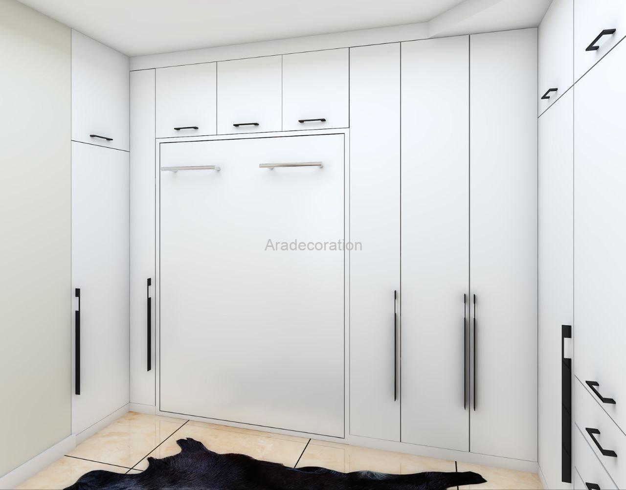 کوچکترین تخت تاشو کم جا قابل جابجایی دو نفره عمودی - Image 2