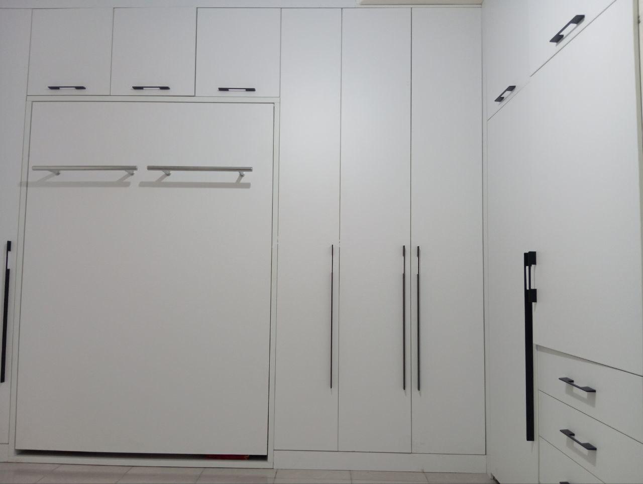 کوچکترین تخت تاشو کم جا قابل جابجایی دو نفره عمودی - Image 12