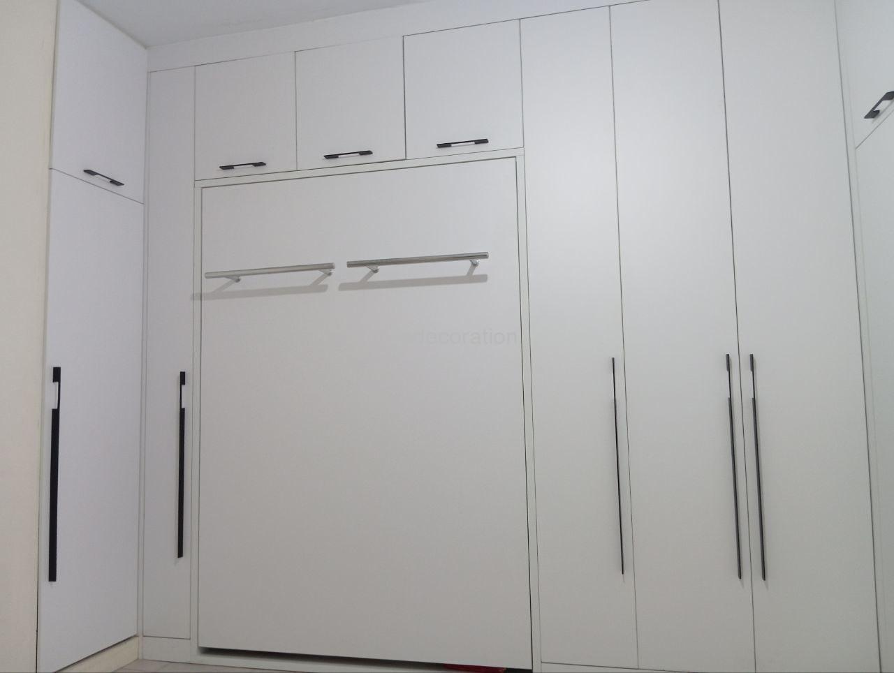 کوچکترین تخت تاشو کم جا قابل جابجایی دو نفره عمودی - Image 14