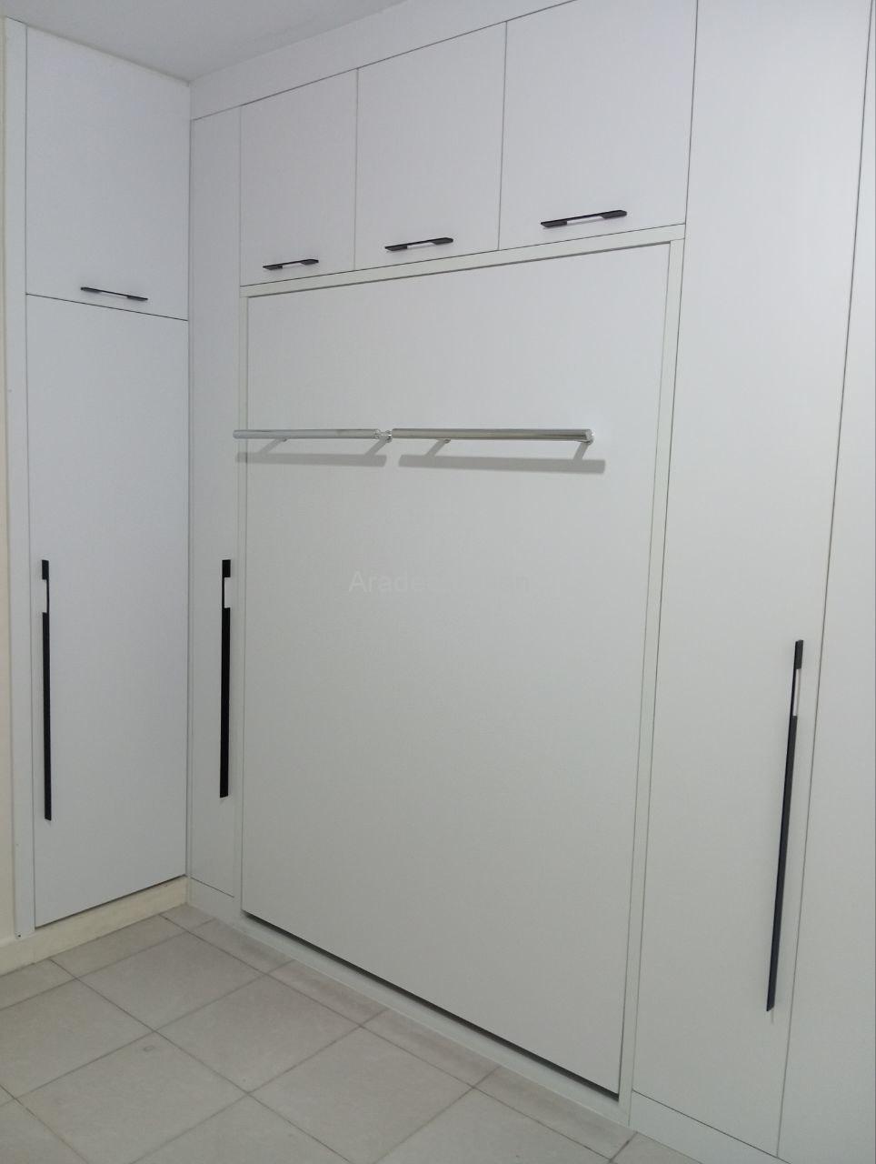 کوچکترین تخت تاشو کم جا قابل جابجایی دو نفره عمودی - Image 20