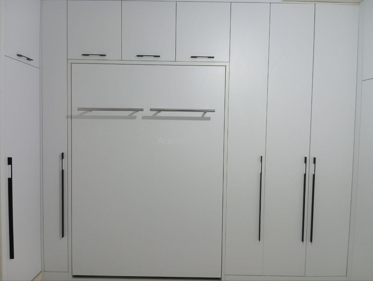 کوچکترین تخت تاشو کم جا قابل جابجایی دو نفره عمودی - Image 25