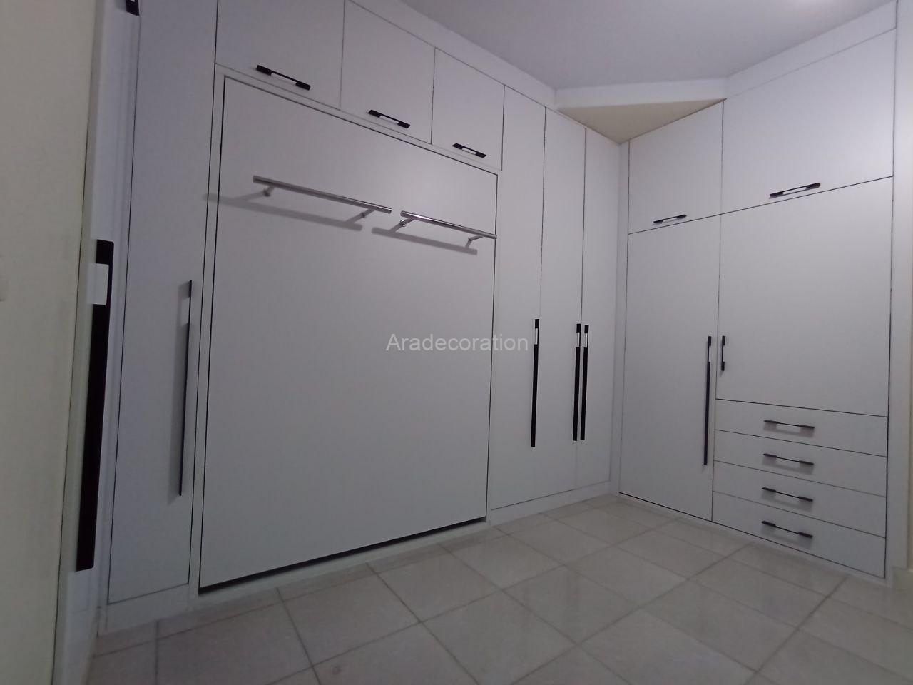 کوچکترین تخت تاشو کم جا قابل جابجایی دو نفره عمودی - Image 27