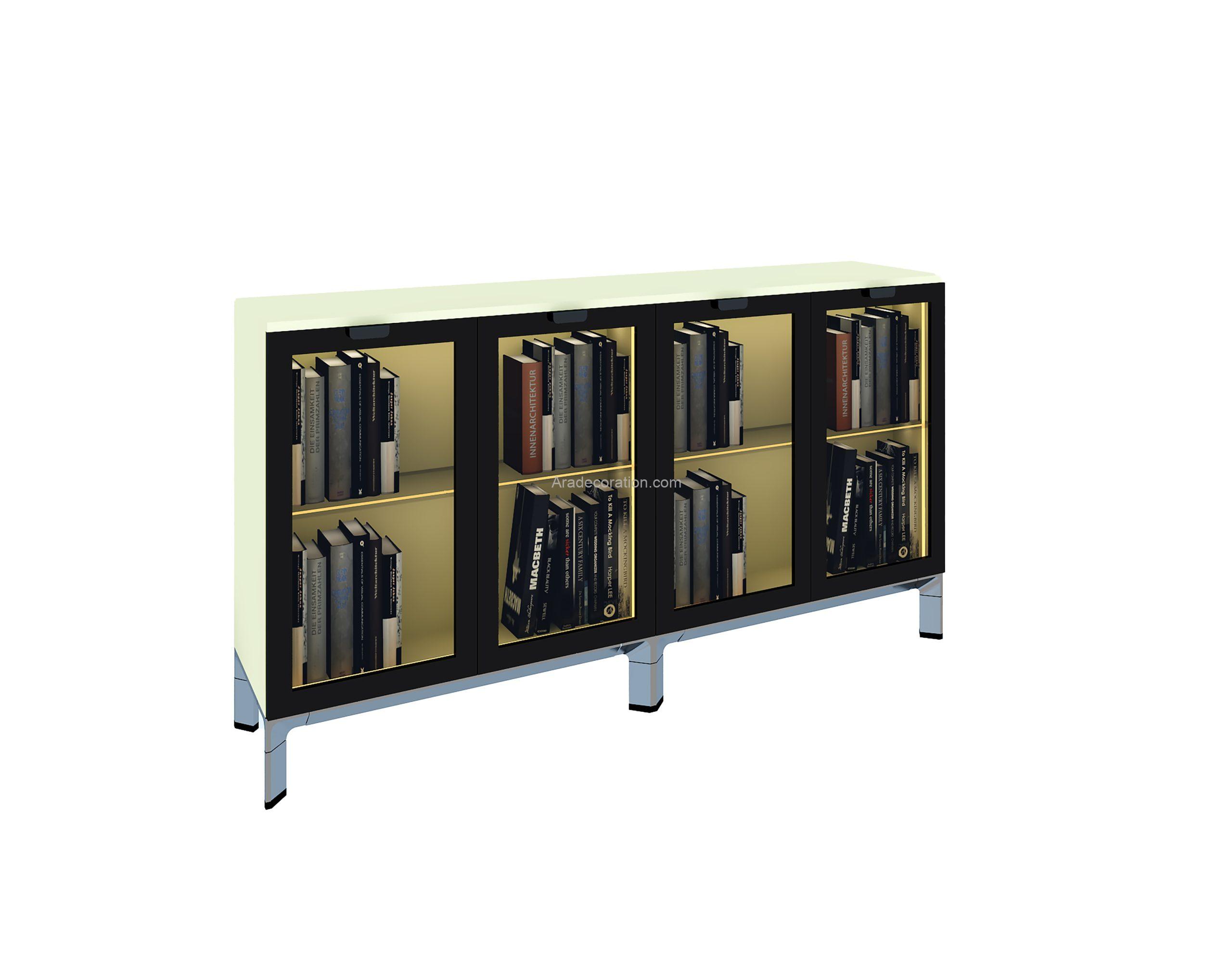 کتابخانه و میز کردنزا