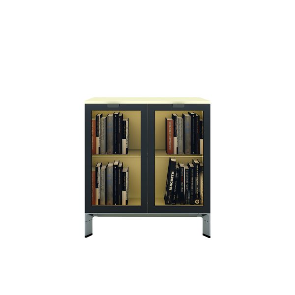 کتابخانه و میز کردنزا (Credenza) با پایه آلومینیوم - Image 10