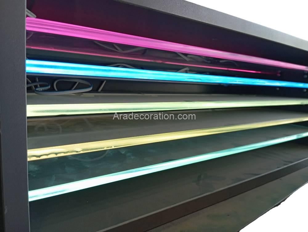 کتابخانه و میز کردنزا (Credenza) با پایه آلومینیوم - Image 13