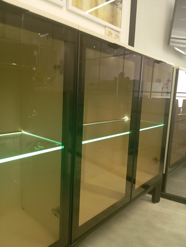کتابخانه و میز کردنزا (Credenza) با پایه آلومینیوم - Image 8