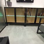 کتابخانه و میز کردنزا (Credenza) با پایه آلومینیوم - Image 3