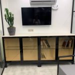 کتابخانه و میز کردنزا (Credenza) با پایه آلومینیوم - Image 17