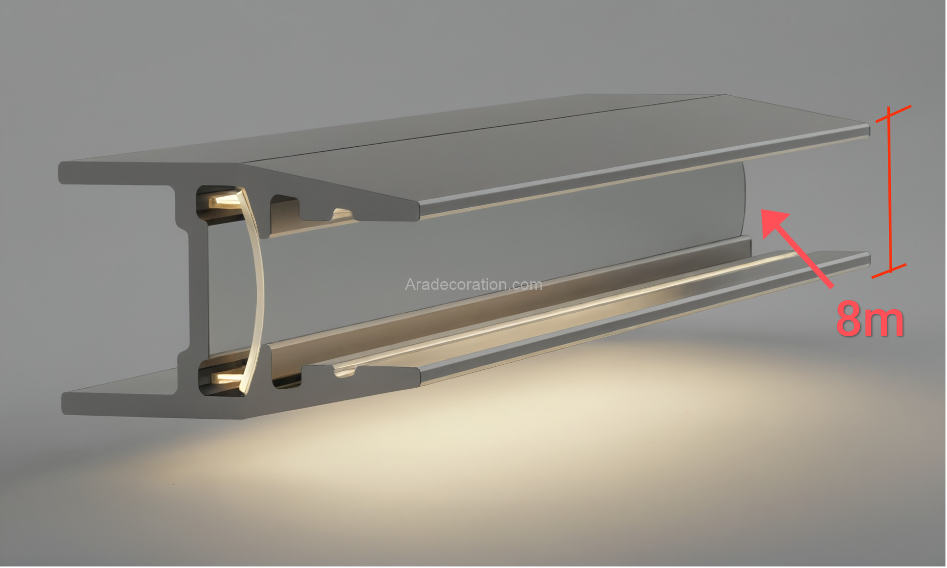 کتابخانه و میز کردنزا (Credenza) با پایه آلومینیوم - Image 15