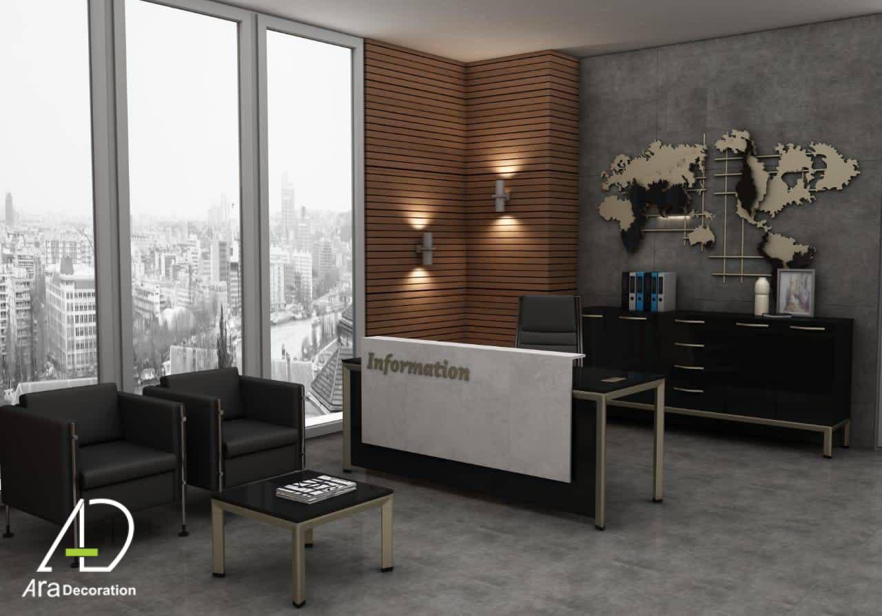 میز پذیرش پایه آلومینیوم