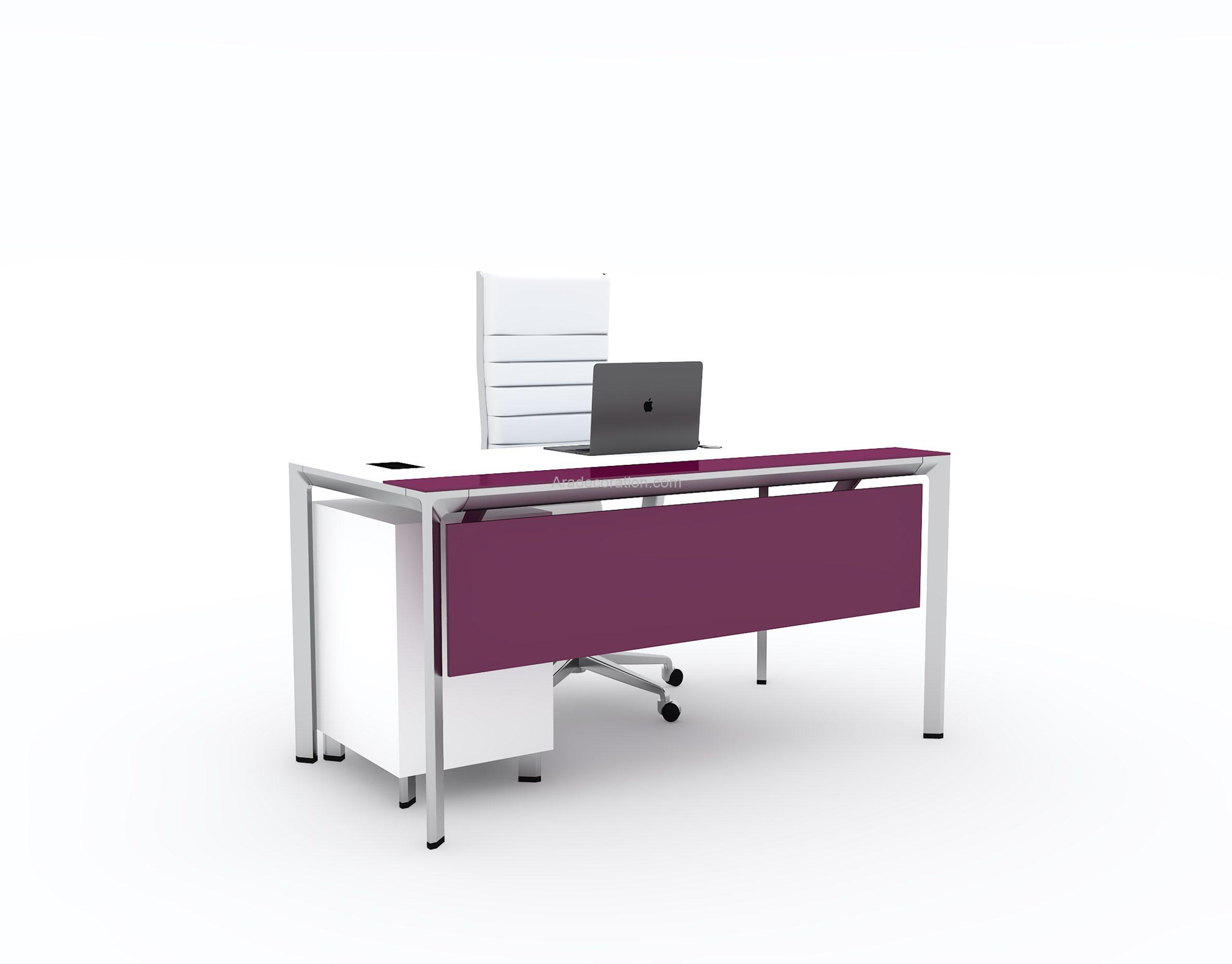 میز کارمندی با فایل سه کشو فریم آلومینیوم مدرن خاص شرکتی - Image 8