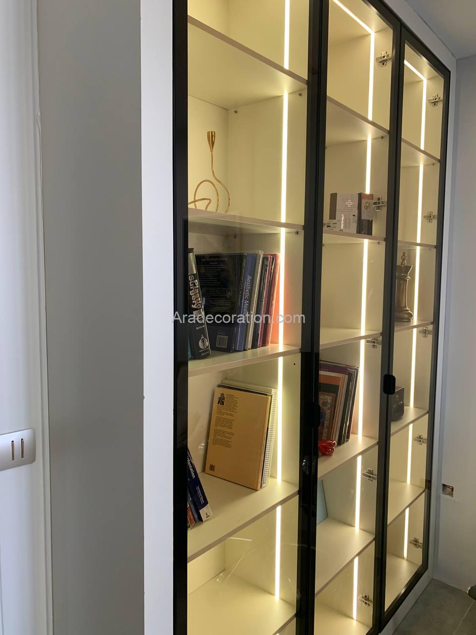 ویترین با درب قاب دار شیشه ای مدرن - Image 18