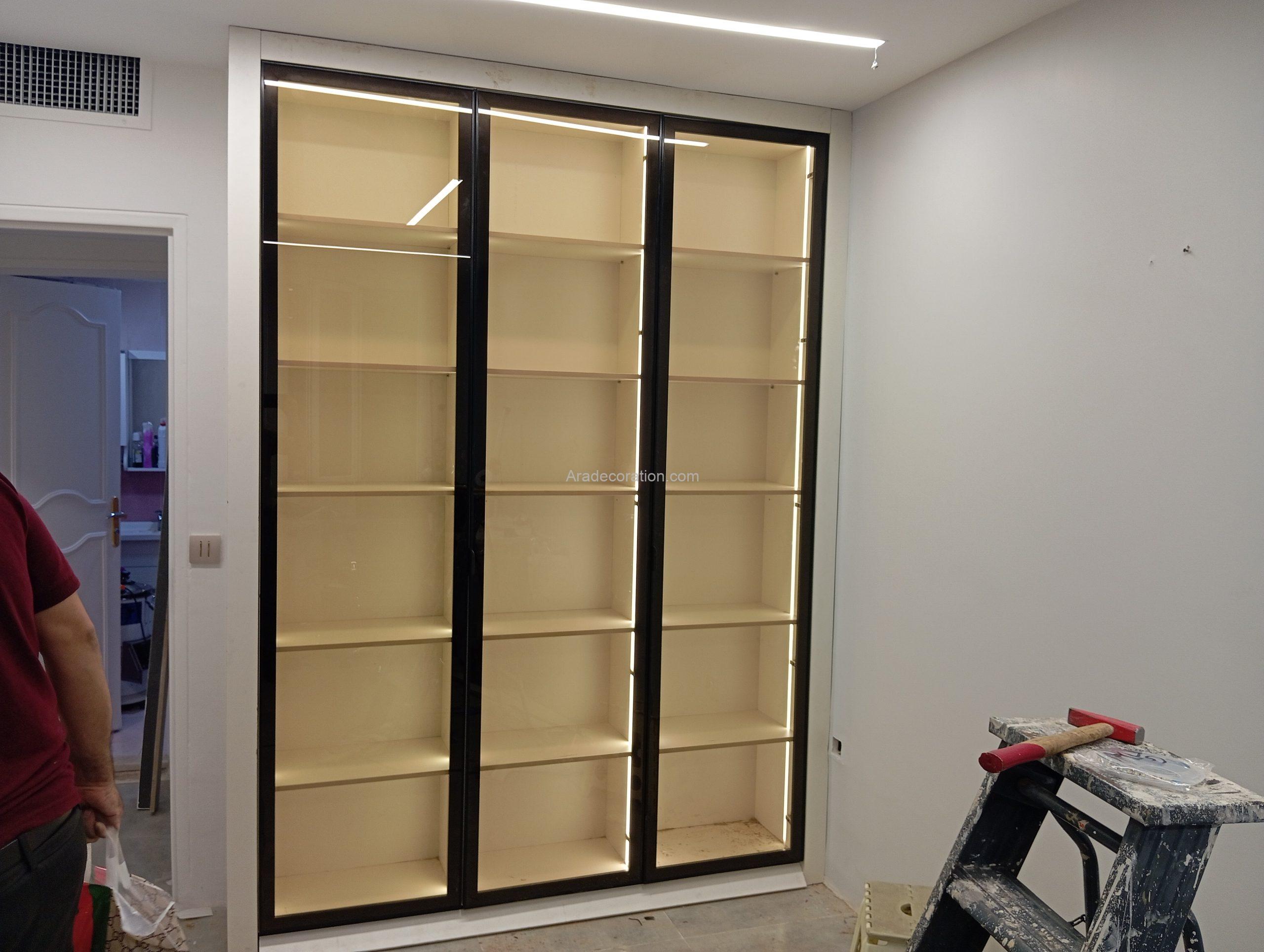 ویترین با درب قاب دار شیشه ای مدرن - Image 11