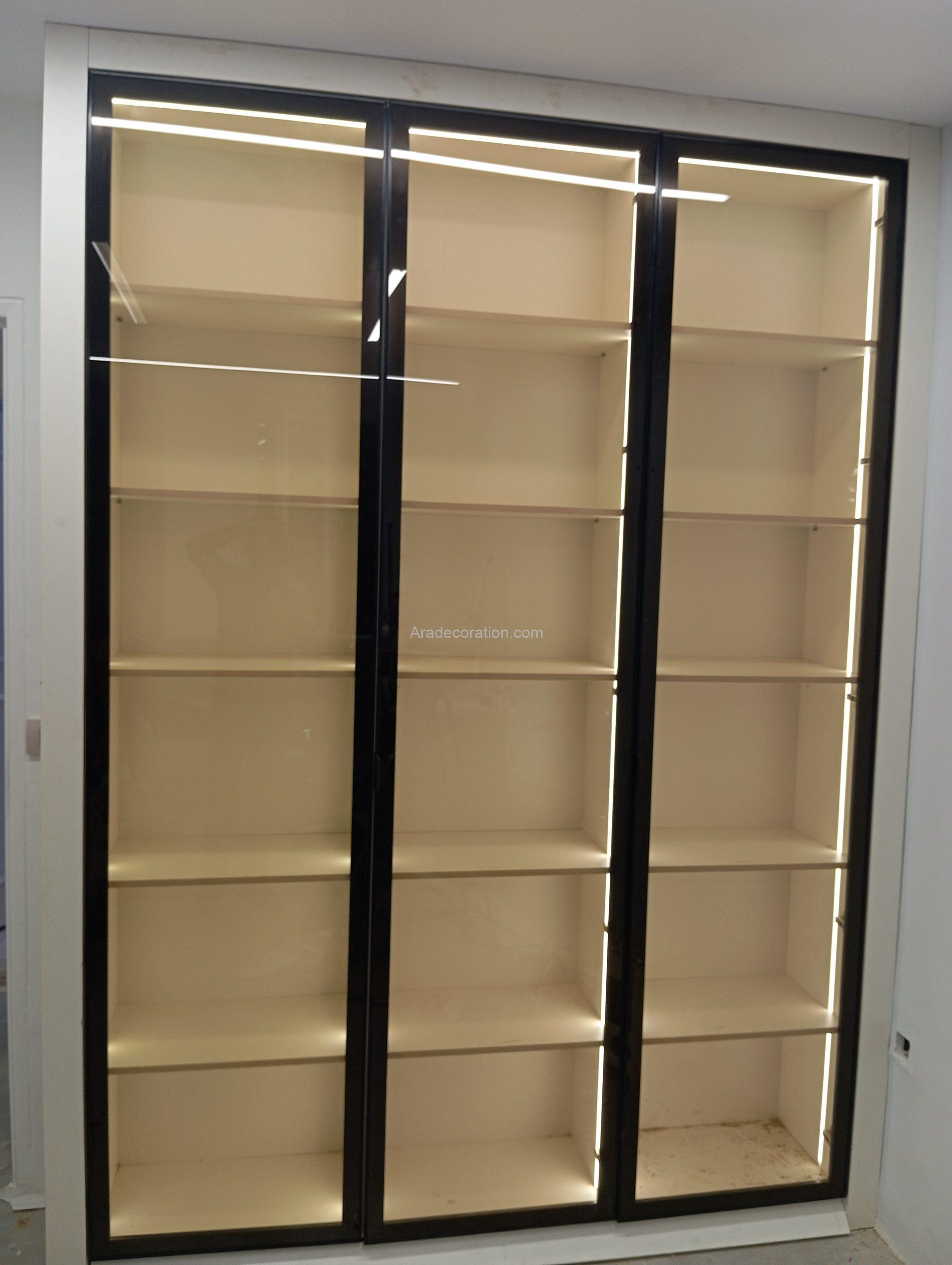 ویترین با درب قاب دار شیشه ای مدرن - Image 7