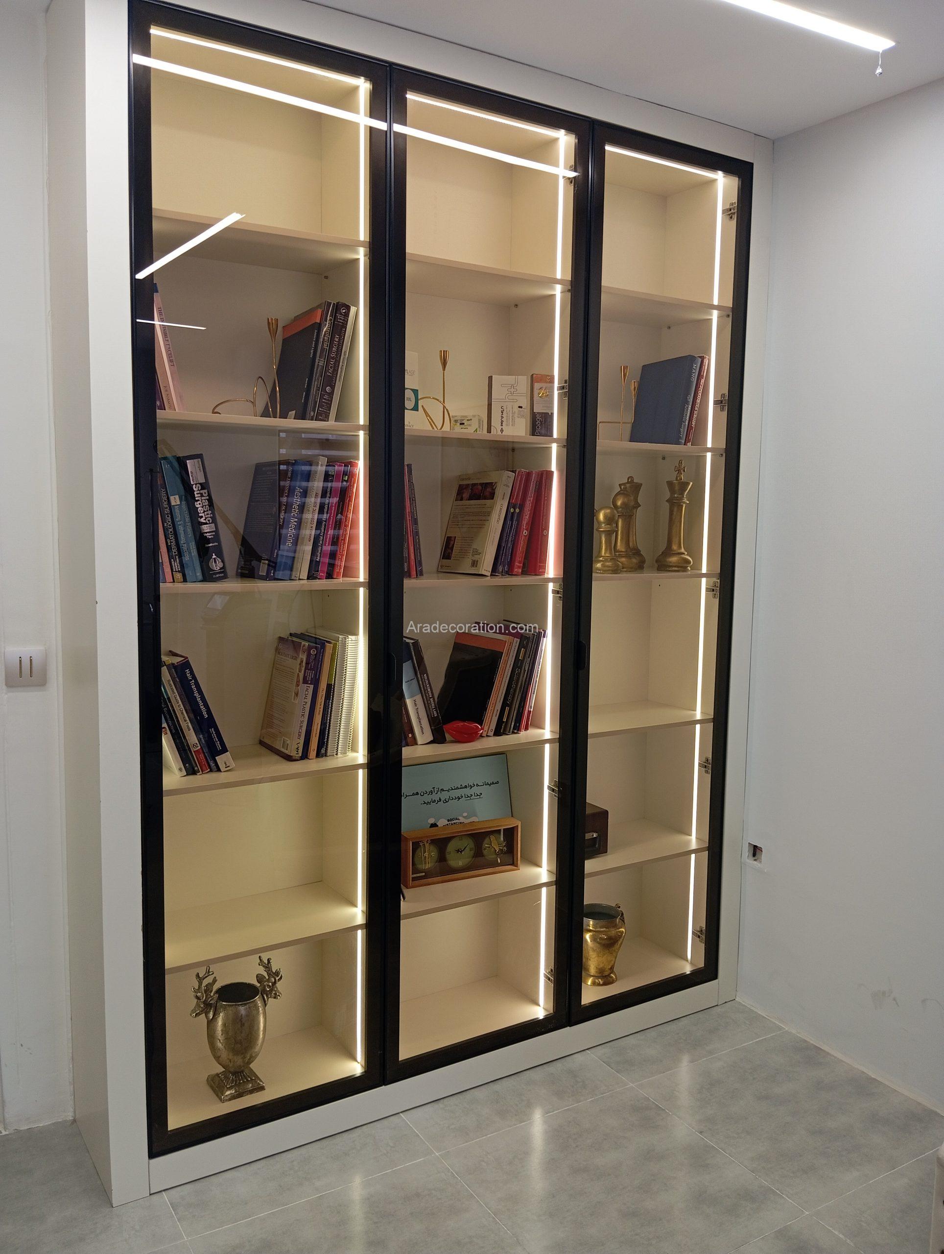 ویترین با درب قاب دار شیشه ای مدرن - Image 9