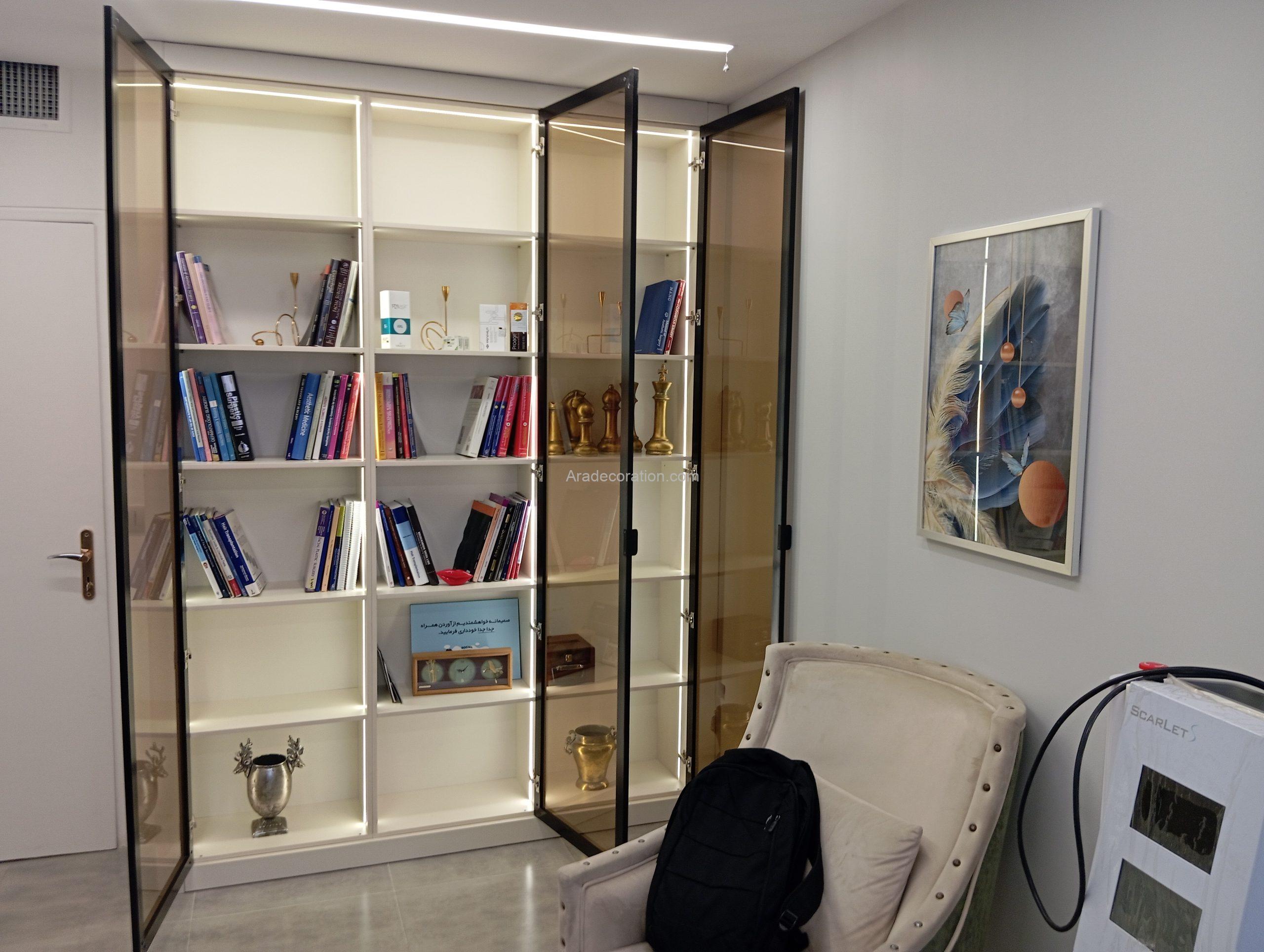 ویترین با درب قاب دار شیشه ای مدرن - Image 12