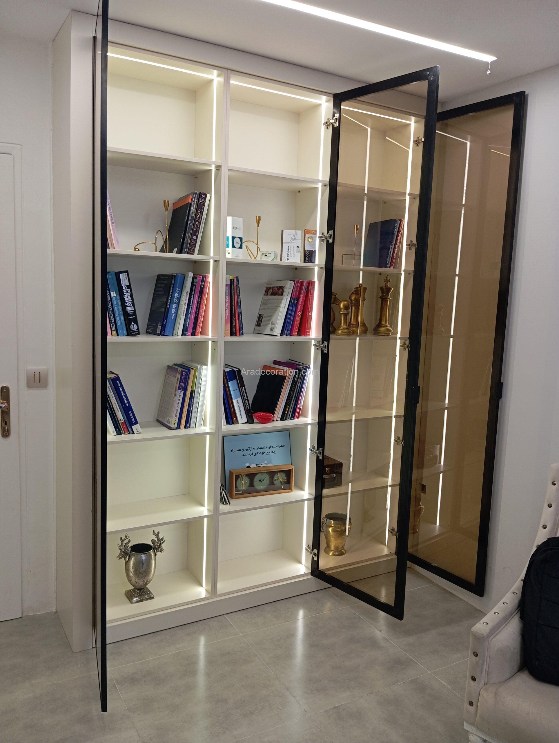 ویترین با درب قاب دار شیشه ای مدرن - Image 13