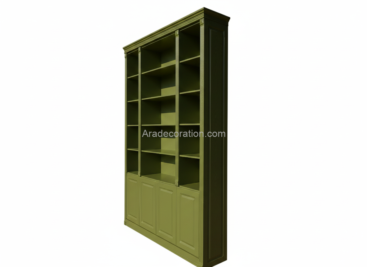 کتابخانه دیواری مدل میلان سفید MDF - Image 8