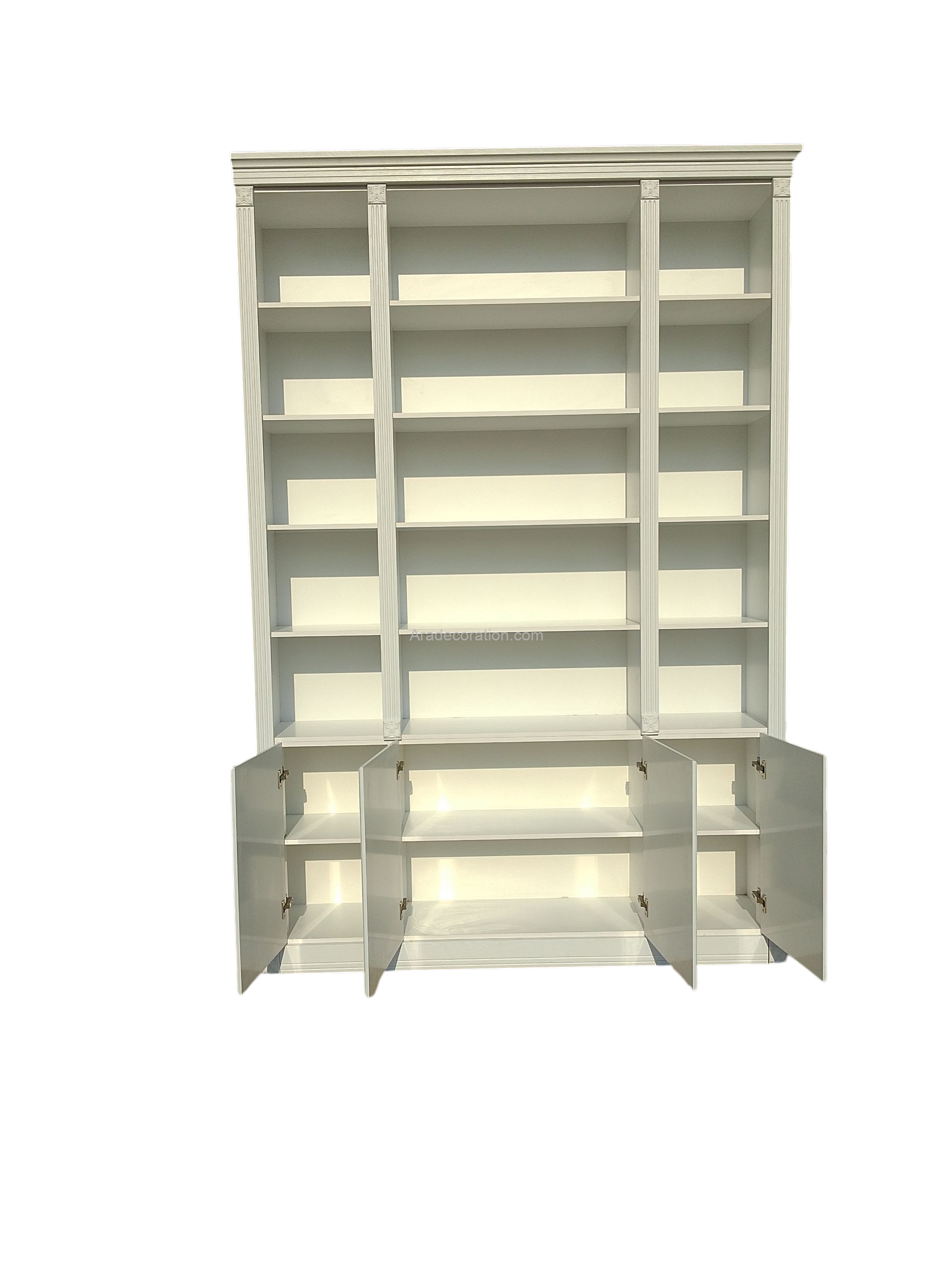 کتابخانه دیواری مدل میلان سفید MDF - Image 15