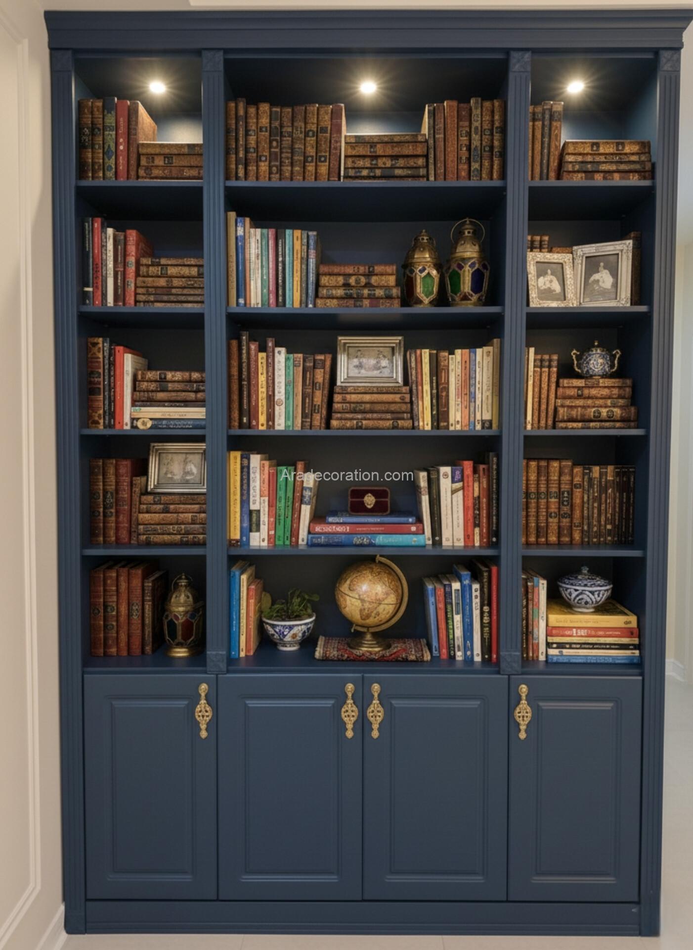 کتابخانه دیواری مدل میلان سفید MDF - Image 2