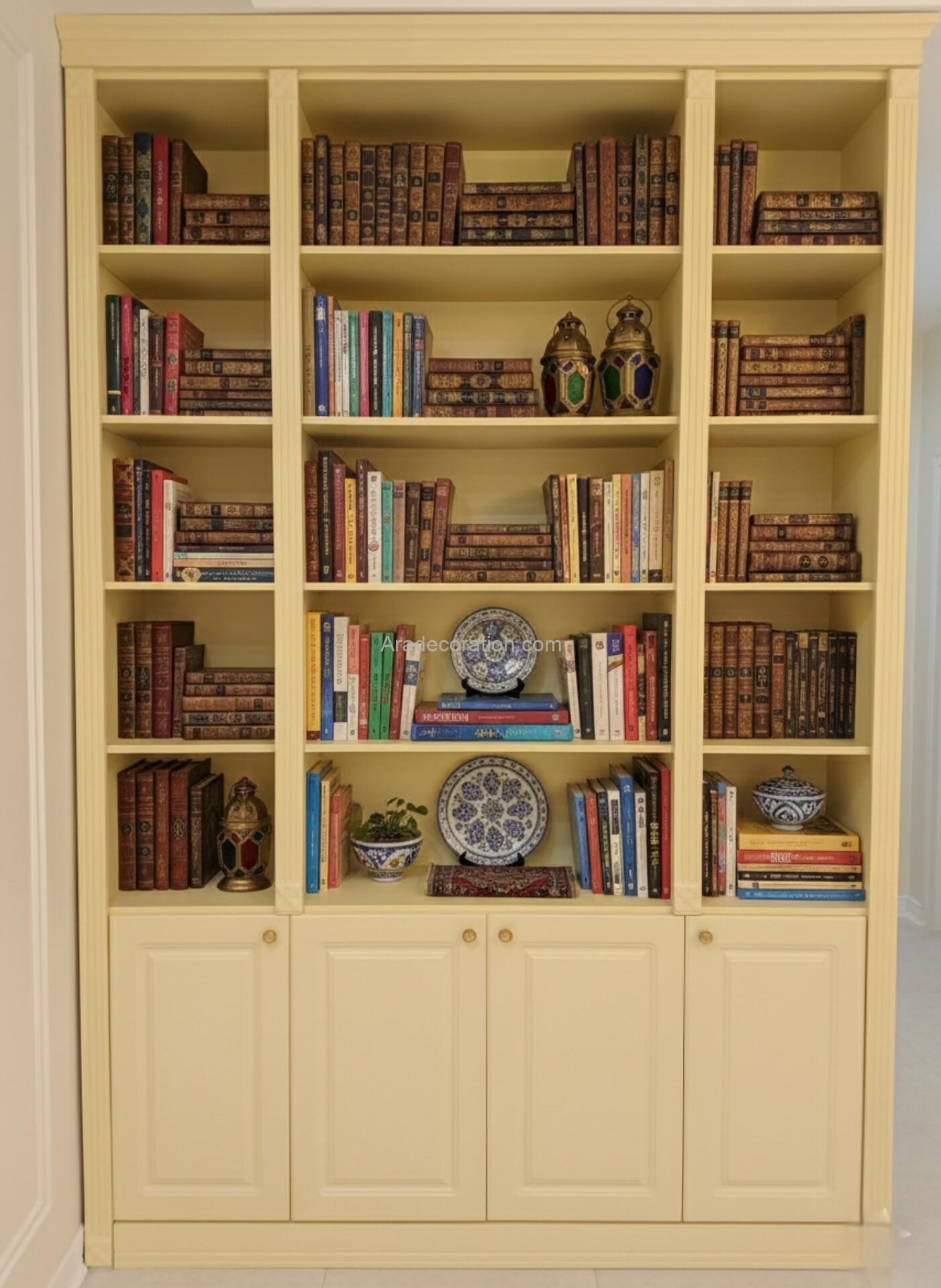 کتابخانه دیواری مدل میلان سفید MDF - Image 4