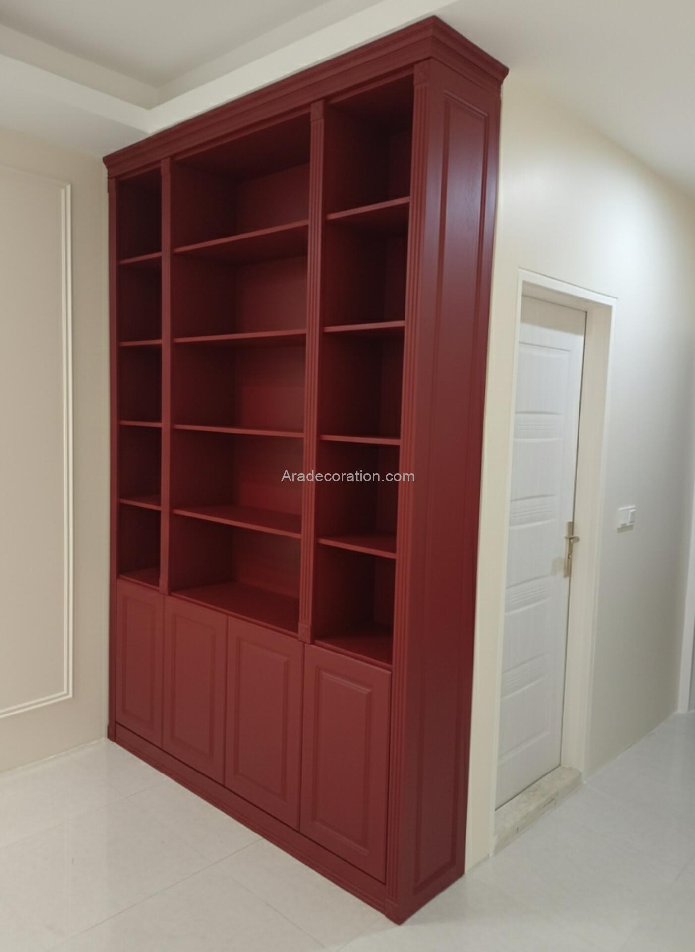 کتابخانه دیواری مدل میلان سفید MDF - Image 7